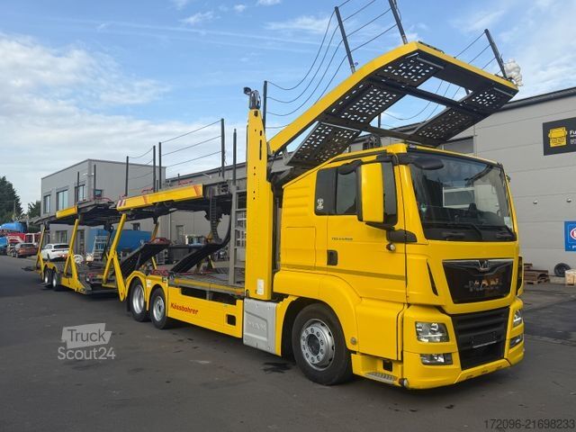 Camión portacoches MAN TGS 23.460 + Kässbohrer Supertrans PRO, Winde