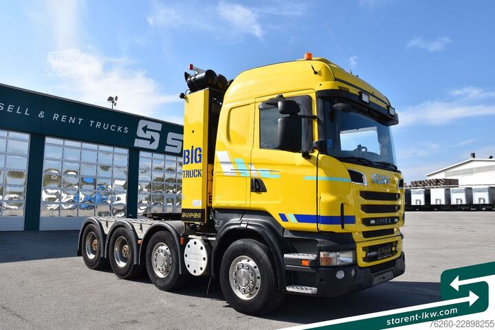 Autocamion greu SCANIA R560 V8 8x4 Retarder 2-Leiter Hydraulik Standkl.