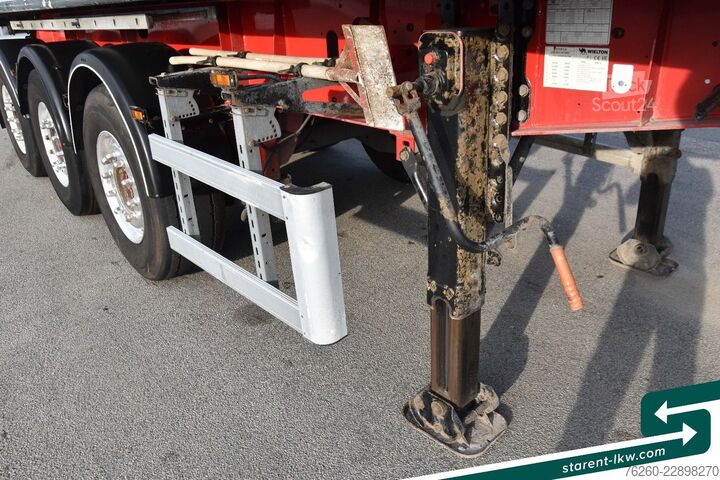 Semi-reboque basculante WIELTON 3-Achs Kipper 33m³ elektrisches Verdeck Alufelge