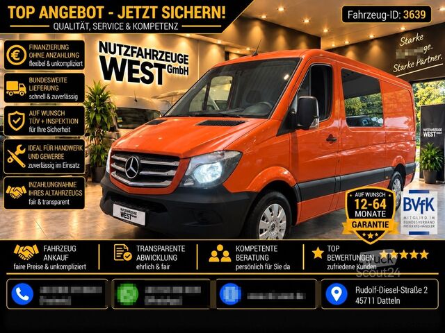 Kastenwagen MERCEDES-BENZ Sprinter 316 CDI Mixto 6-Sitzer*Lang*AHK*Kamera