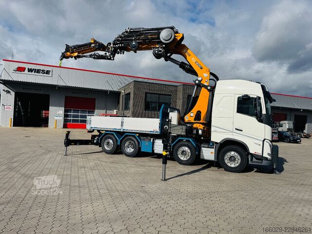 Φορτηγό με επίπεδη καρότσα VOLVO FH 540 8x2 EFFER Kran Sattelzugmaschine