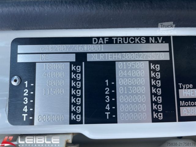 Standard dragbil DAF XF 480 SSC*Standklima*2xTank 1275L*Retarder*