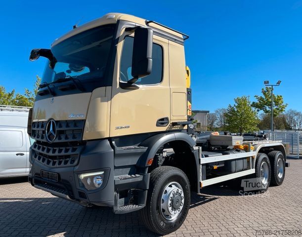 Kroklastbil MERCEDES-BENZ Arocs 3345 6x6 BB/ Hyva 26-51-S/ Kran Hydr.