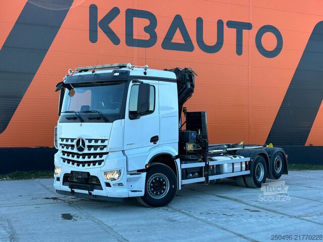 Koukkuvarsijärjestelmä Mercedes-Benz Arocs 2553 6x2*4 HMF2820 / JOAB L20 ton / L=500...