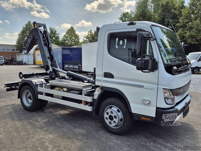 Telehoist krokløftbil Fuso Fuso Canter 7C18 City Abrollkipper AHK Kurz