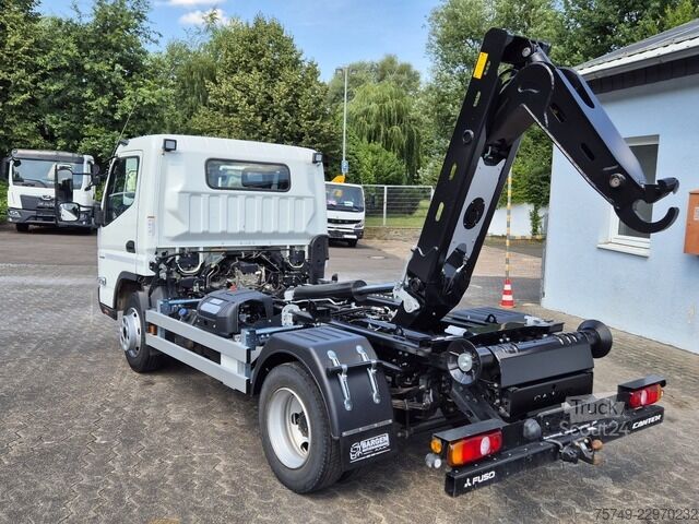 Telehoist krokløftbil Fuso Fuso Canter 7C18 City Abrollkipper AHK Kurz