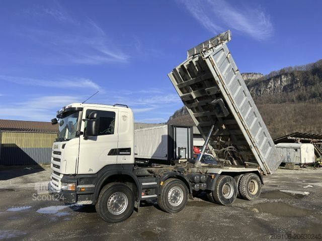 Kiepwagen SCANIA R 480 Retarder 8x4*Stahl 2xSeitenkipper*
