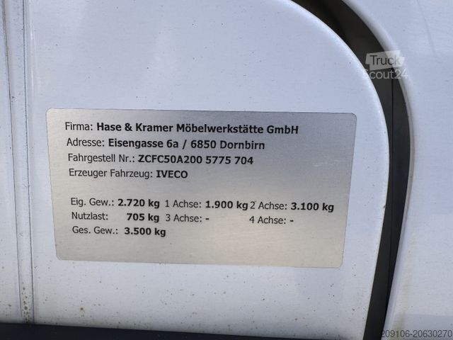 Fourgon tôlé IVECO Daily 35c15 Koffer Klima 3,5 T