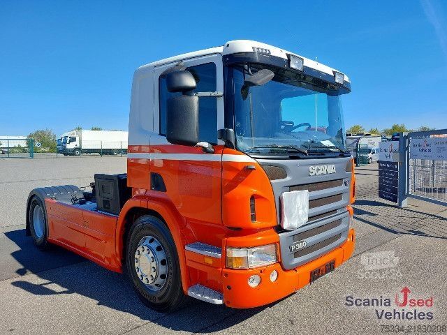Bīstamo materiālu kravas automašīna Scania P 380 LA4x2MNA ADR FL Schaltgetriebe Hydraulik