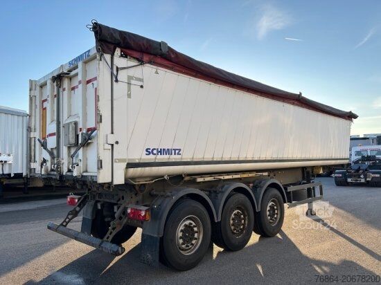 Savivartis puspriekabė SCHMITZ SGF S3 ALU KIPPMULDE 34M³, LIFTACHSE, SCHMITZ-ACHSEN, ROLLPLANE, PODEST