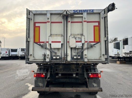 Savivartis puspriekabė SCHMITZ SGF S3 ALU KIPPMULDE 34M³, LIFTACHSE, HARDOXBODEN, ROLLPLANE, PODEST