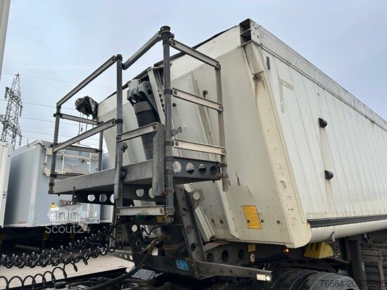 Savivartis puspriekabė SCHMITZ SGF S3 ALU KIPPMULDE 34M³, LIFTACHSE, HARDOXBODEN, ROLLPLANE, PODEST