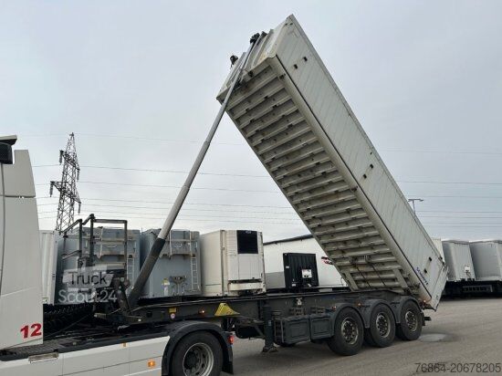 Savivartis puspriekabė SCHMITZ SGF S3 ALU KIPPMULDE 34M³, LIFTACHSE, HARDOXBODEN, ROLLPLANE, PODEST