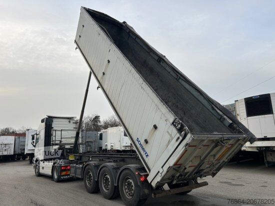 Savivartis puspriekabė SCHMITZ SGF S3 ALU KIPPMULDE 34M³, LIFTACHSE, HARDOXBODEN, ROLLPLANE, PODEST