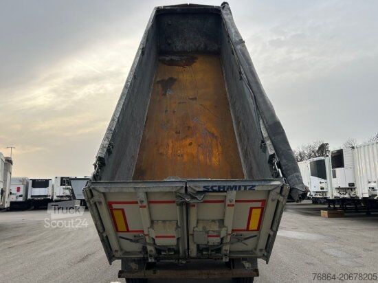 Savivartis puspriekabė SCHMITZ SGF S3 ALU KIPPMULDE 34M³, LIFTACHSE, HARDOXBODEN, ROLLPLANE, PODEST