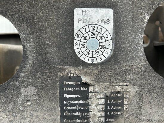 Savivartis puspriekabė SCHMITZ SGF S3 ALU KIPPMULDE 34M³, LIFTACHSE, HARDOXBODEN, ROLLPLANE, PODEST