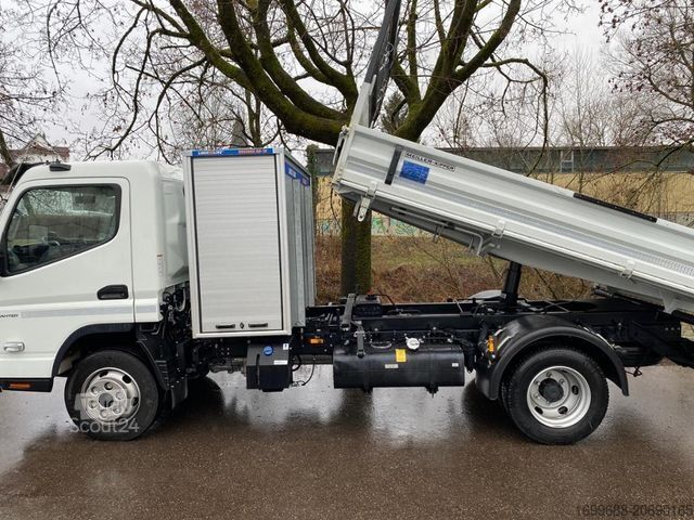 Furgón volquete trilateral FUSO 7C18 Meiller Kipper Roadbox