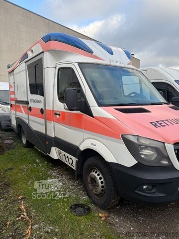 Fire truck MERCEDES-BENZ Sprinter III KOFFER RWD 516CDI*RTW*RETTUNGSWAGEN
