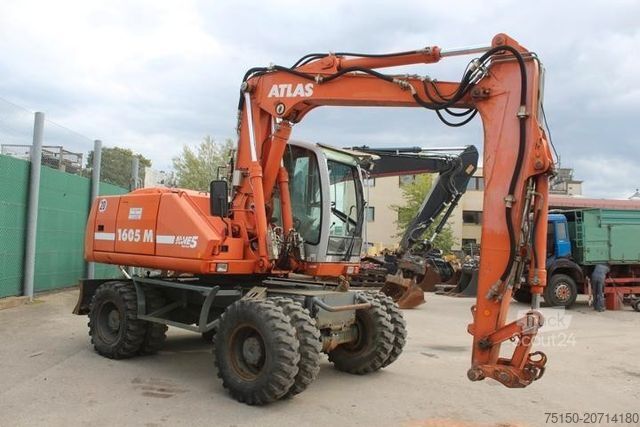 Τροχοφόρος εκσκαφέας ATLAS 1605M - 1 x Schwenk- 3 x Tieflöffel Nr.: 410