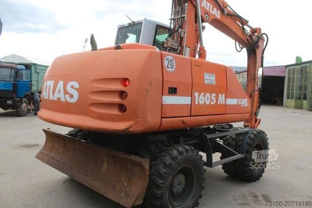 Τροχοφόρος εκσκαφέας ATLAS 1605M - 1 x Schwenk- 3 x Tieflöffel Nr.: 410