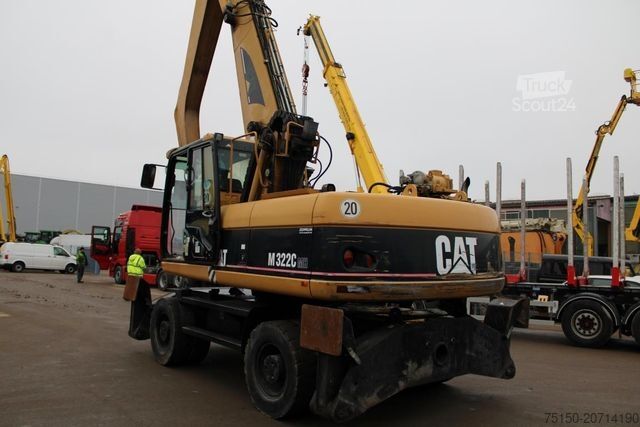 Riteņu ekskavators CATERPILLAR M 322 C MH Umschlagbagger Motor defekt Nr.: 380