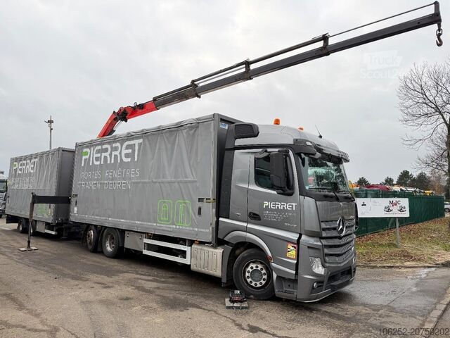 Volumetransport Mercedes-Benz ACTROS 2645 6x2 105m³ JUMBO + KRAN PALFINGER PK...