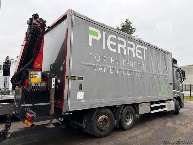 Volumetransport Mercedes-Benz ACTROS 2645 6x2 105m³ JUMBO + KRAN PALFINGER PK...