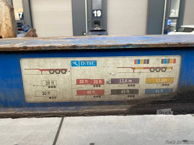 Containertransport Nooteboom FT-43-03V / 2x Extendable / 1x Lift Axle / BPW ...