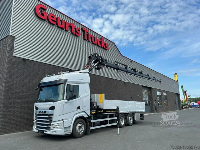 Camion-grue DAF XF 530 OPENLAADBAK / PRITSCHE / FLATBED MET HIA...