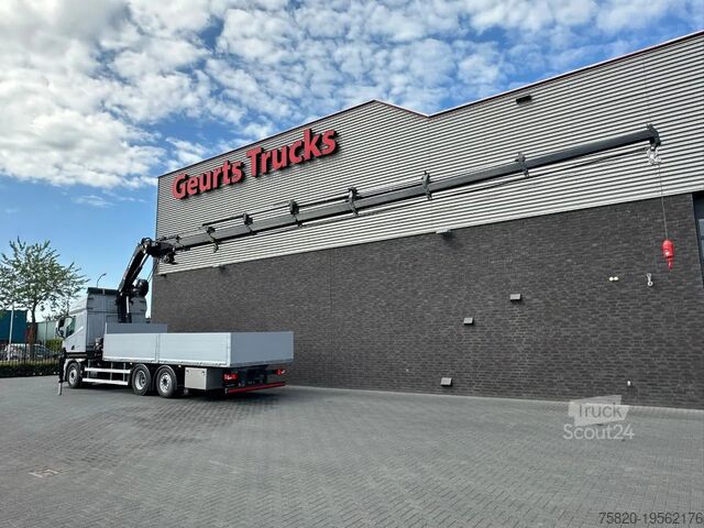 Camion-grue DAF XF 530 OPENLAADBAK / PRITSCHE / FLATBED MET HIA...