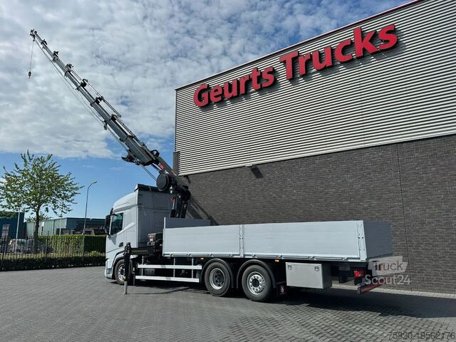 Camion-grue DAF XF 530 OPENLAADBAK / PRITSCHE / FLATBED MET HIA...