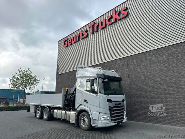 Camion-grue DAF XF 530 OPENLAADBAK / PRITSCHE / FLATBED MET HIA...