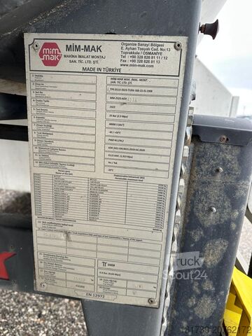 Dujinė priekaba MIMMAK Gas Semi-trailer MM 34.0t MM312