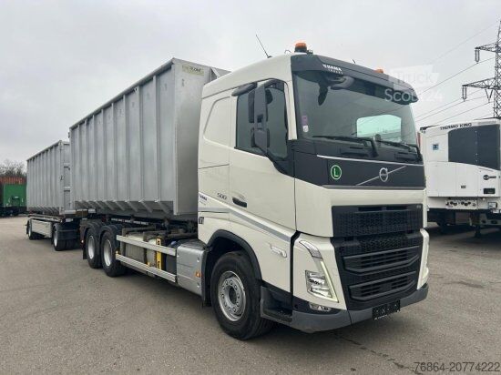 Tovornjak prekucnik VOLVO FH 500 6X4, I-SHIFT , HYVA LIFT ABROLLKIPPER PREIS OHNE ABROLLCONTAINER