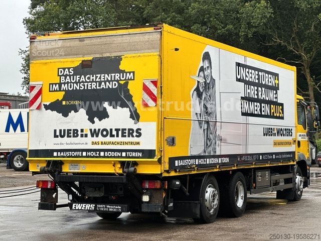 Vrachtwagen met bakwagen MAN TGM 22.280 6x2 Kofferaufbau, Ladebordwand