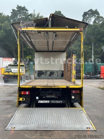 Vrachtwagen met bakwagen MAN TGM 22.280 6x2 Kofferaufbau, Ladebordwand