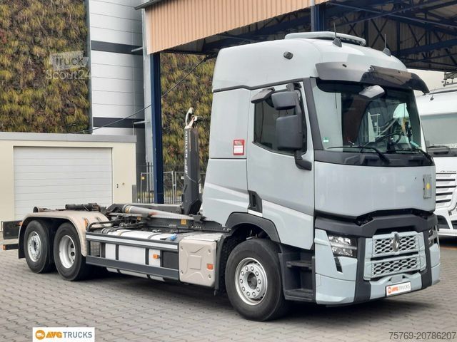 Camion benne à bras amovible RENAULT T 480 6X2 Meiller Lenkachse hydr. Verriegelung