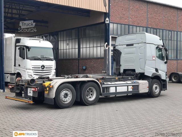 Camion benne à bras amovible RENAULT T 480 6X2 Meiller Lenkachse hydr. Verriegelung