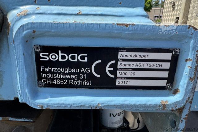 Absetzkipper LKW IVECO Stralis 460 6x2 Sobag 26T