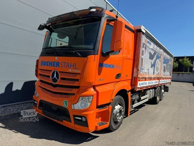 Furgon cu prelată laterală MERCEDES-BENZ Mercedes Benz 3 Achser 6x2 AUT LM