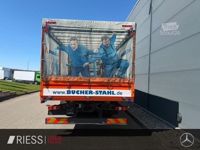 Tovorno vozilo s ravno platformo in ponjavo MERCEDES-BENZ Mercedes Benz 3 Achser 6x2 AUT LM