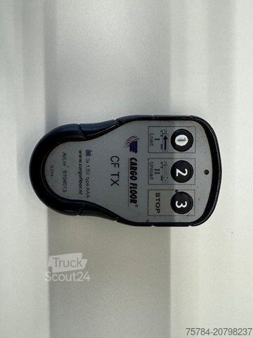 Puspriekabė su judančiomis grindimis KNAPEN SCHUBBODEN 92QM, CARGOFLOOR,  LIFT-LENK, FUNK, BPW, TÜV NEU