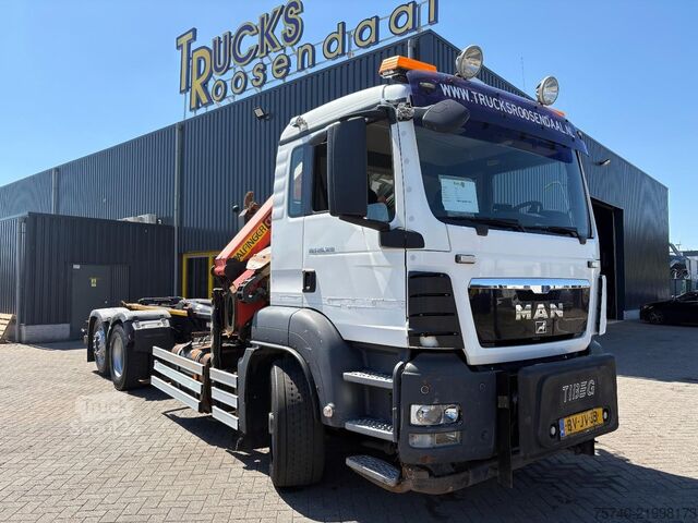 Sistema de brazo de gancho MAN TGS 26.320 + 6x4 FRONT TRACTION + STEERING/LIFT...