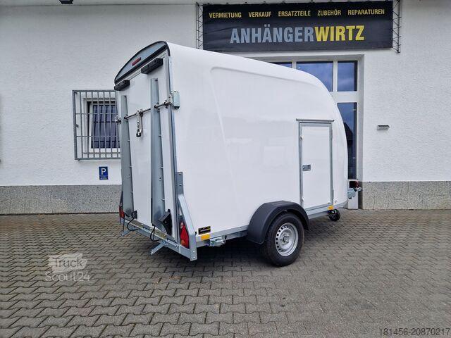 Dobozos pótkocsi Blyss Niki weiß Rampe Seitentür 2024 direkt
