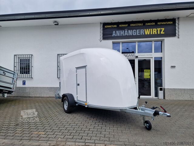 Dobozos pótkocsi Blyss Niki weiß Rampe Seitentür 2024 direkt
