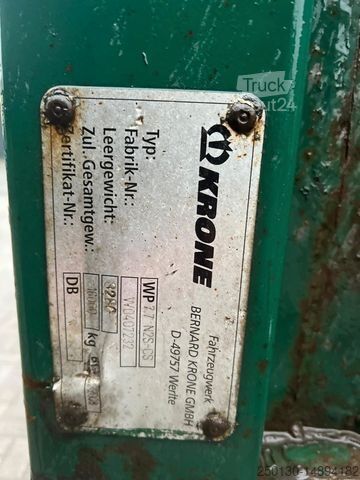 Değiştirme kasalı treyler KRONE WP 7,7 N2C-CS Wechselpritsche Schiebeplane