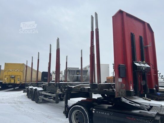 Semirremolque de troncos SCHWARZMüLLER HOLZAUFLIEGER Y-SERIE,  8 RUNGENPAARE, BPW-ACHSEN, LIFTACHSE