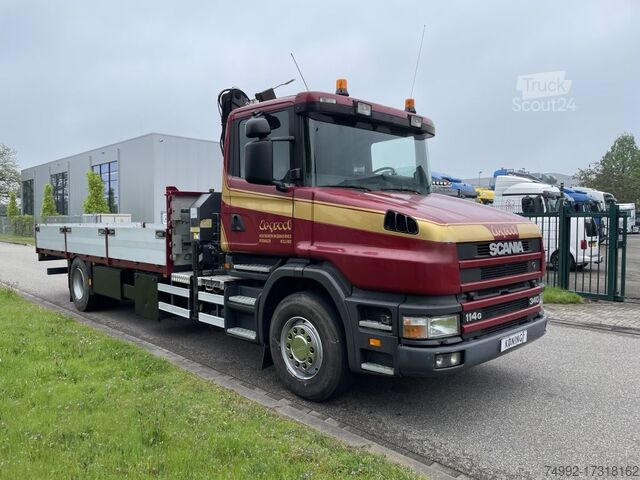 Ciężarówka z dźwigiem Scania T114-340 TORPEDO + KRAAN