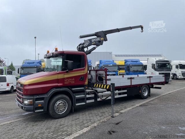 Ciężarówka z dźwigiem Scania T114-340 TORPEDO + KRAAN