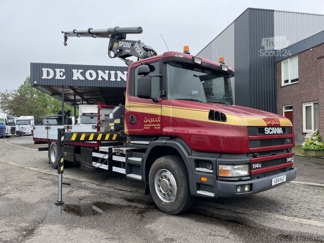 Ciężarówka z dźwigiem Scania T114-340 TORPEDO + KRAAN